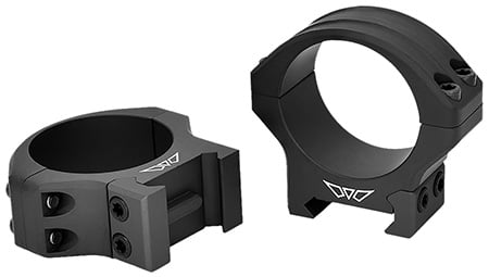 WARNE 34MM, PA, LOW MATTE RINGS BLK