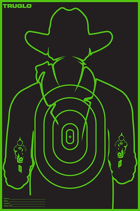 TRUGLO TARGET GUNSLINGER 12X18 6PK
